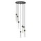Z-Lite Beau Chandelier, 7-Light, 18 In.W x 12.75 In.H, Matte Black/Clear 740P-7R-MB - alternate 2